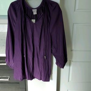 NEW Chico's Top / Eggplant /it's a beauty!!!